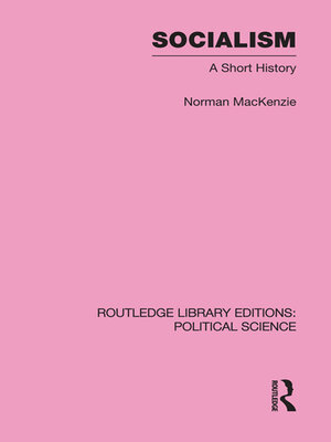 cover image of Socialism Routledge Library Editions